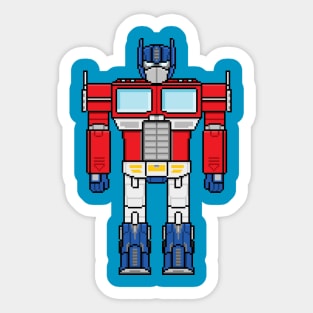 Optimus Prime (Pixel Art) Sticker